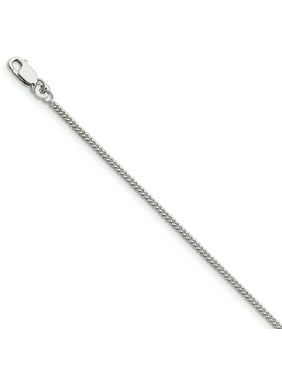 FB Jewels Leslie's 14K White Gold .9 mm Box with Lobster Chain 